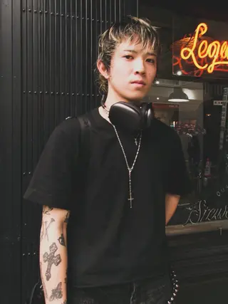 ショート パーマ メンズ 原宿↔︎浦和　美容師 折笠　亮のヘアスタイル