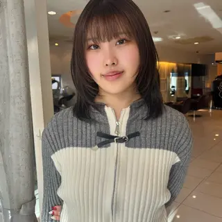 ミディアム ハッシュカット/四条 烏丸/寺本弘樹のヘアスタイル