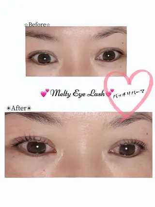 パーマ Melty Eye Lash🌟新宿店のマツエク・マツパデザイン