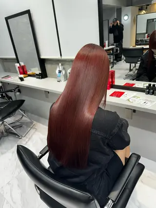 ロング カラー パーマ 野村颯汰 カットモデル募集中のヘアスタイル