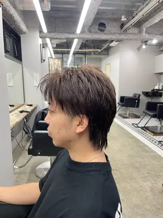 カラー メンズ 新宿/韓国ヘア/ 髪質改善ストレートのヘアスタイル
