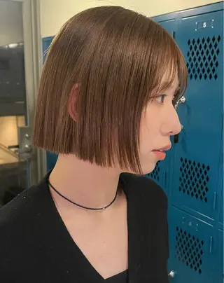 ショート カラー 韓国ボブ/ハッシュ カットKIRAのヘアスタイル