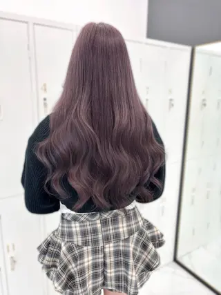 ロング カラー 盛れる顔周り🤍渋谷 Risa🎀のヘアスタイル