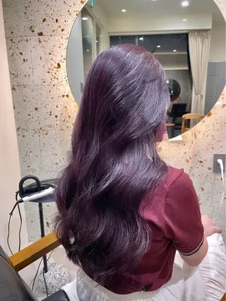 ロング カラー tim hinaのヘアスタイル