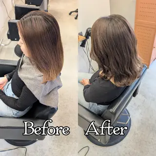 ミディアム カラー R hair🧡 伊藤美和🤎のヘアスタイル