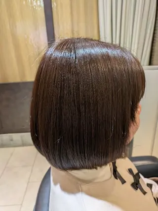 ミディアム カラー 塚原 友紀子のヘアスタイル