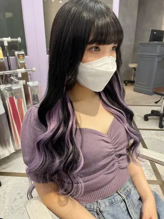 ミディアム Cielro/ダブル カラー/西田咲希のヘアスタイル