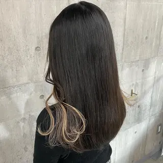 セミロング カラー SHURI❤️🔥 中/韓mix ♡のヘアスタイル