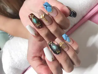 ミディアム ネイル 《LB》ラブリエ Nail&eyeのマツエク・マツパデザイン