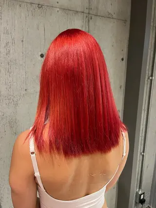 セミロング カラー ヘアアレンジ ボブ×艶カラー 特化・リクト💥のヘアスタイル