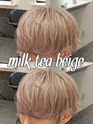 カラー パーマ/ダブルカラー ブリーチ⭐️海斗のヘアスタイル