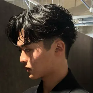 ショート パーマ メンズ 金山駅前メンズカット モデル募集 青島永透のヘアスタイル