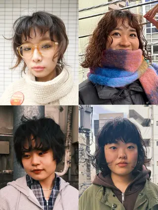 ショート パーマ パーマ/メンズパーマ /ボブパーマ/HYOのヘアスタイル
