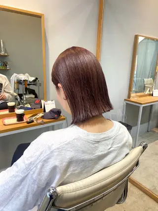 ショート カラー F-card所属・shiga mariaのヘアスタイル