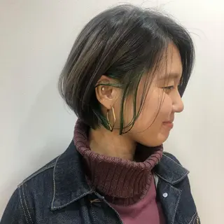 ショート 顔周りの垢抜けヘア 立山愛梨のヘアスタイル
