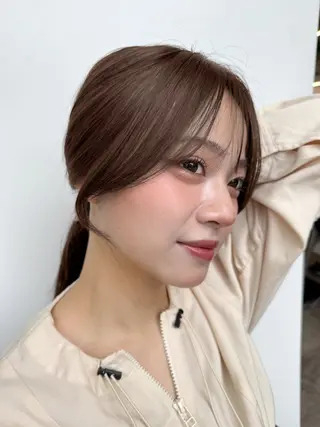 ミディアム 艶髪／レイヤー／ 垢抜け🩵／MARIのヘアスタイル