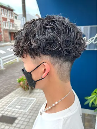 ショート パーマ メンズ メンズパーマ職人 加藤 弘貴のヘアスタイル