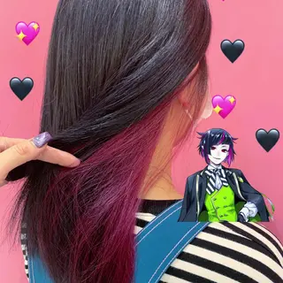 セミロング カラー 新宿駅近♡個室 ♡関口三都季🌜のヘアスタイル