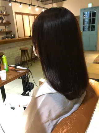 セミロング カラー パーマ 🌟小顔カット🌟 レイヤーカットボブのヘアスタイル