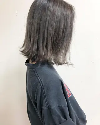 ミディアム カラー タナカ タクヤのヘアスタイル