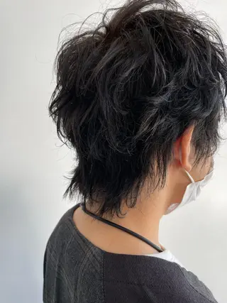 パーマ メンズ lanugo 越打　優のヘアスタイル