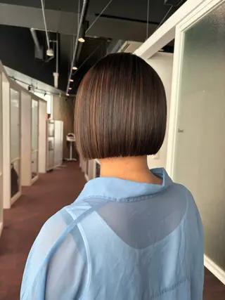 ショート マンツーマン 縮毛矯正/マユコのヘアスタイル