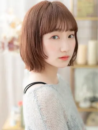 ミディアム カラー 艶髪カラー🤍ྀི 強矢 美紗希🩷ྀིのヘアスタイル