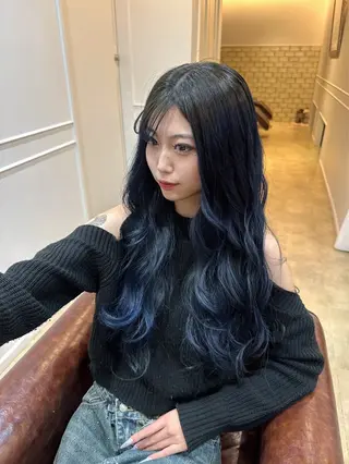 ロング カラー houda marinのヘアスタイル