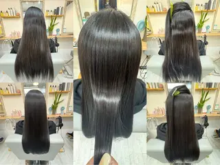 ロング レイヤーカット・ 縮毛矯正 星野のヘアスタイル