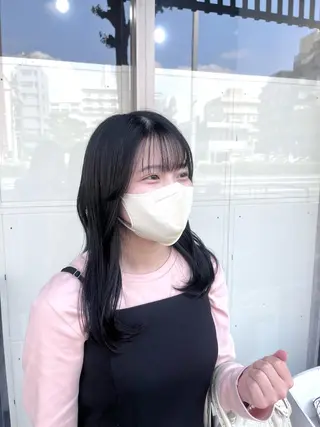 セミロング カラー 村田梨乃/ minim hairのヘアスタイル