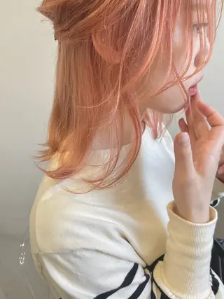 カラー 広島:ミルキーカラー tsumaのヘアスタイル
