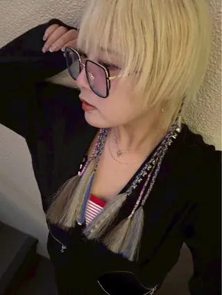 ショート 韓国エクステ／羽エク ダブルスキル💛のヘアスタイル