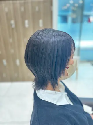 ミディアム 🐈‍⬛SARA🎀 縮毛矯正のヘアスタイル