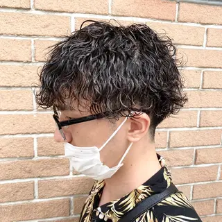 パーマ メンズ メンズブリーチカラー /パーマ ごーた立川のヘアスタイル