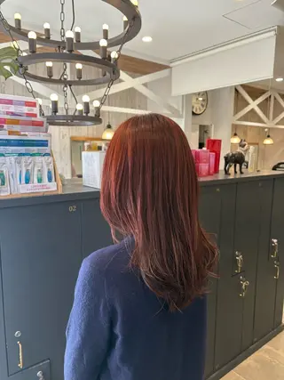 セミロング 飯田 真季のヘアスタイル