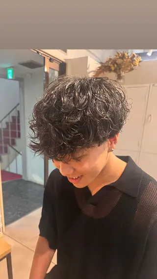 パーマ メンズ AYAKA/メンズ パーマ/四条烏丸のヘアスタイル