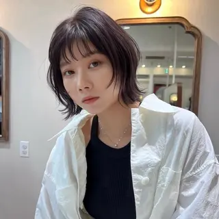 ショート カラー 長島美織 /透明感カラーのヘアスタイル