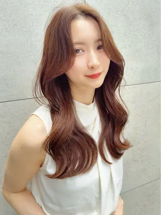 セミロング カラー 縮毛矯正✨🫧 レイヤー川村利幸のヘアスタイル