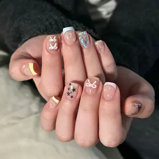 ネイル By moonネイル 🌷ワンホン/韓国風のネイルデザイン