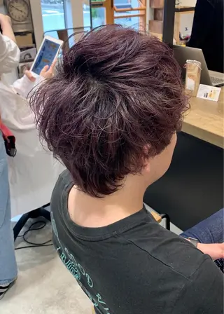ショート カラー ヘアアレンジ メンズ 似合わせレイヤー/ 美髪縮毛矯正/ミナエのヘアスタイル