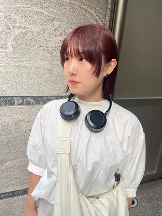 ショート カラー ヘアアレンジ satsuki 暖色・ブラウンカラーのヘアスタイル