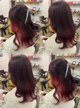 ロング カラー 似合わせ/ブリーチ/ 髪質改善/ミクෆ‪のヘアスタイル
