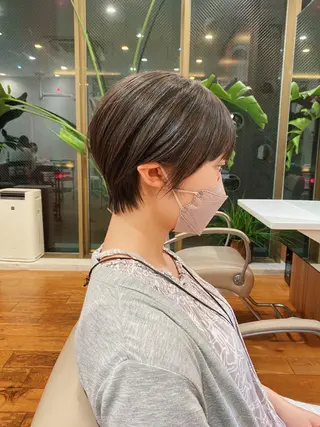 ショート カラー パーマ 🍃服部 雅哉🍃銀座◎のヘアスタイル
