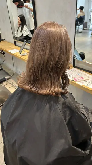 ミディアム カラー じゅわっと暖色カラー 🍊Moemiのヘアスタイル