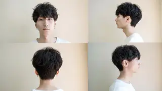 ショート パーマ メンズ 切りっぱなしボブ/ カット/ゆうすけのヘアスタイル