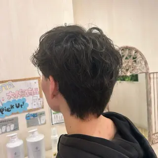 パーマ メンズ 韓国ヘア🧸髪質改善 🧸きくちみさきのヘアスタイル