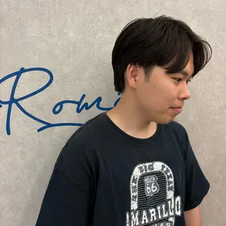 メンズ 曲がる縮毛矯正🌟 メンズアイブロウのヘアスタイル