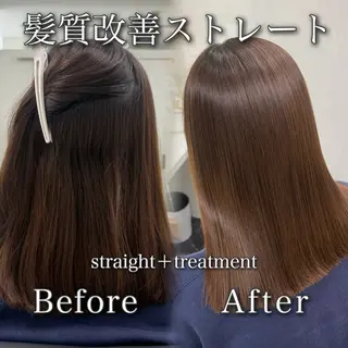 天神/ケアブリーチ/ 髪質改善/上質艶髪のヘアスタイル