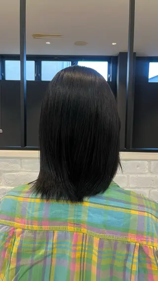 ミディアム カラー パーマ/艶カラー/ 長久手/フウカのヘアスタイル