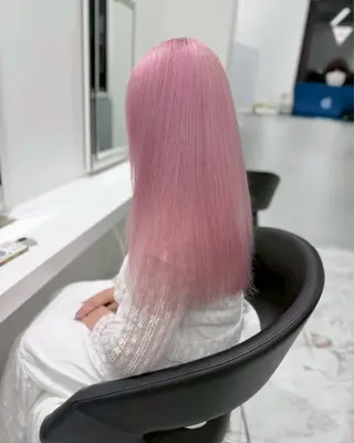 ロング カラー ハイトーンカラー💞 くるみ🎀のヘアスタイル